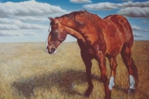 King, oil on masonite, 1993