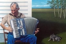 Pastorale, oil on masonite, 1995