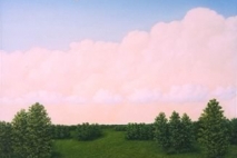 First the Sun and Then the Moon, Oil on masonite, 1998