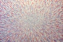 Red, White, Blue, and Purple,  30" x 36", acrylic on canvas, 2011